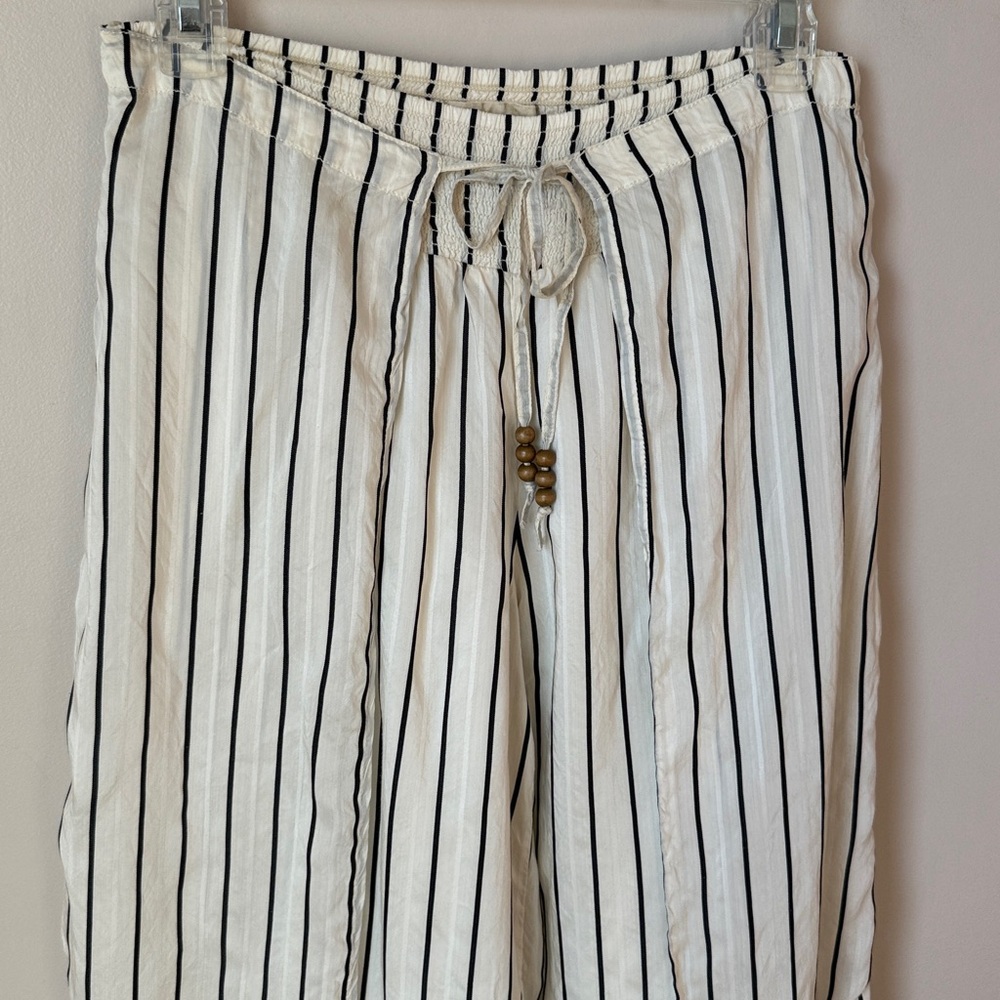 Denim & Supply Ralph Lauren wide-leg striped wrap pants flowy Beachy Size Small - Picture 4 of 9